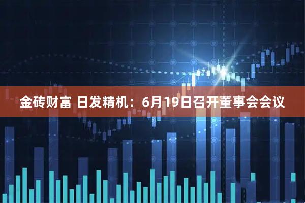 金砖财富 日发精机：6月19日召开董事会会议